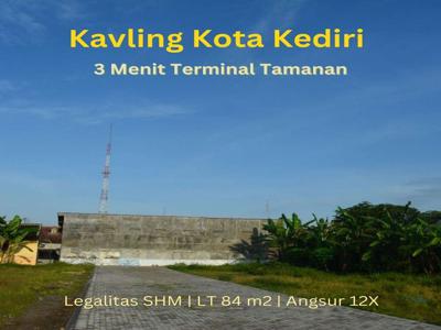 Tanah 3 Menit Terminal Tamanan, Luas 85 m2: Sertifikat SHM