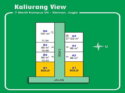 tanah dijual jakal km 15 jogja, Dekat Kampus UII