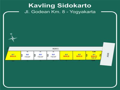 Tanah murah Jl. Godean Km. 8, Yogyakarta