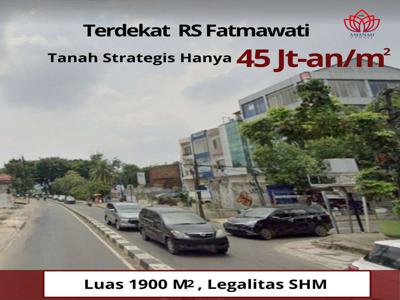 Tanah Pusat Kota area RS Fatmawati Legalitas SHM