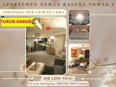 Apartemen Taman Rasuna Setiabudi 90 mtr Tower 1 sudah Renov