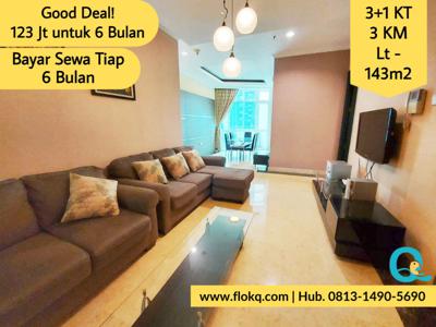 Bellagio Mansion 3+1BR | Sewa Apartemen di Setiabudi Jakarta Selatan
