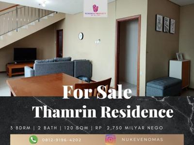 Dijual Apartement Thamrin Residence Type Loft 2BR+1 Furnished