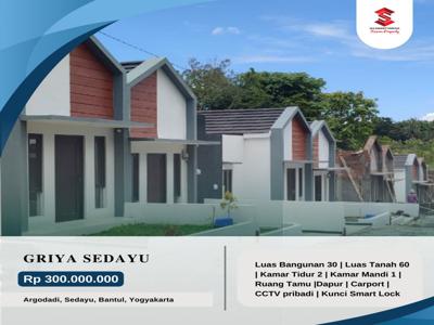 DIJUAL RUMAH DENGAN KONSEP SMART HOME HARGA 300 JT-AN DI YOGYAKARTA