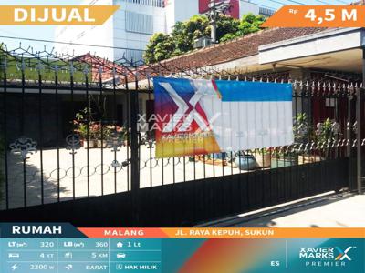 Dijual Rumah Siap Huni Lokasi Strategis di Jl. Raya Kepuh Sukun