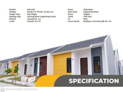 Dijual rumah subsidi 2jt all In di maja akses KRL Serpong tanah Abang