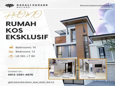 INVESTASI RUMAH KOS RAGALI SQUARE KOTA MALANG + FREE FULL FURNITURE