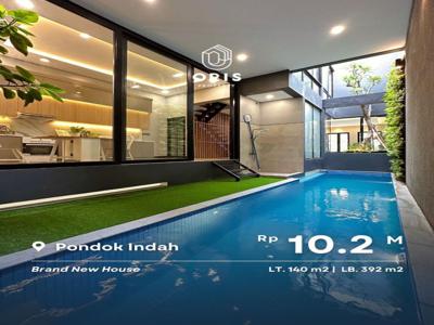 Rumah baru 3 lantai minimalis with pool di pondok indah