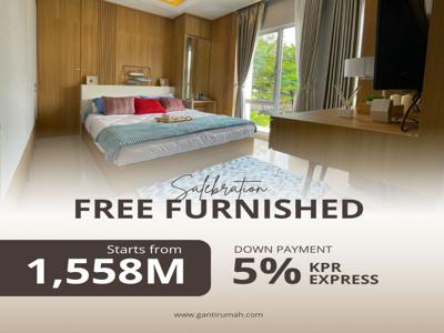 Rumah baru full furnished di cluster perumahan Gading Serpong BSD