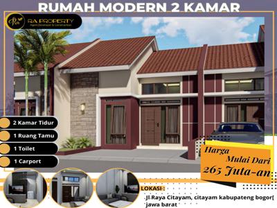 Rumah Cluster modern cantik harga murah di lokasi dekat stasiun Bojong