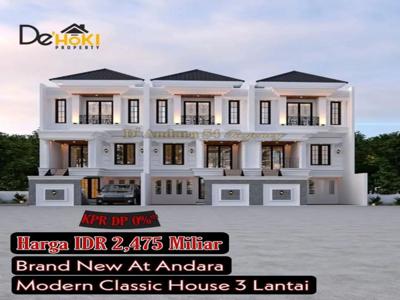 Rumah Modern Classic House Dalam Cluster Exclusive Di Cilandak