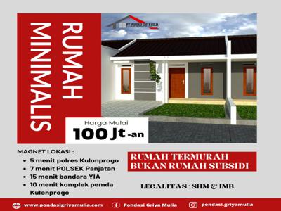 RUMAH MURAH DI WATES KULON PROGO, KREMBANGAN,PENGASIH,PANJATAN,YIA