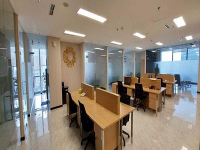 Sewa District 8 Office SCBD Jakarta Treasury Luas 318 sqm Full Furnish