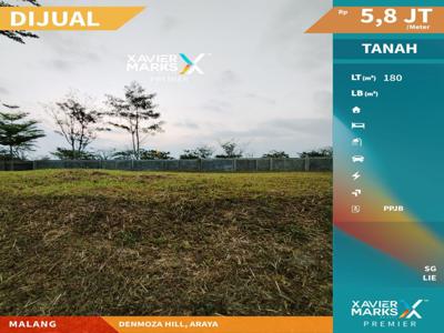 Tanah Kavling Siap Bangun Dijual di Denmoza Hill, Araya, Malang
