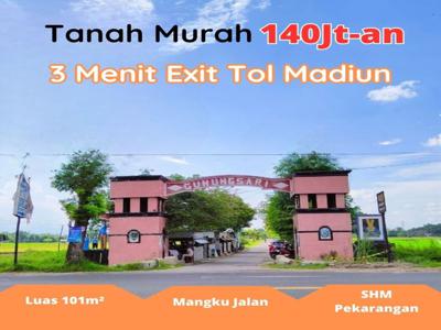 Tanah Murah Madiun, Mangku Jalan, SHM, 3 Menit Pintu Tol Madiun