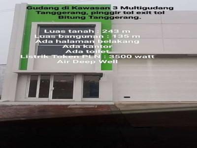 Temurah Disewakan Gudang di Kawasan 3 Multigudang Bitung Tangerang