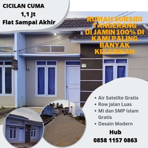 1 Jt Flat Siap Huni Row Jalan Luas, Air Gratis