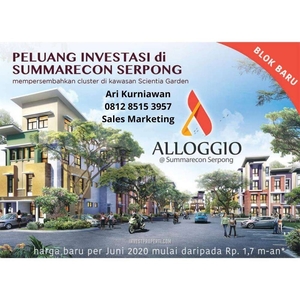 Cluster Alloggio Cluster ini didesain untuk tinggal Summarecon Serpong