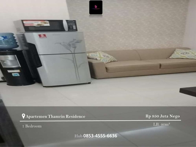 Dijual Apartement Thamrin Residence 1BR, Furnished Bagus Mid Floor