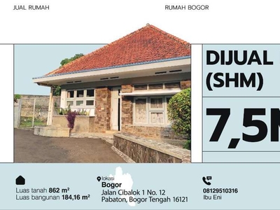 Dijual Cepat Rumah Luas dan Asri cocok untuk Pesta Kebun