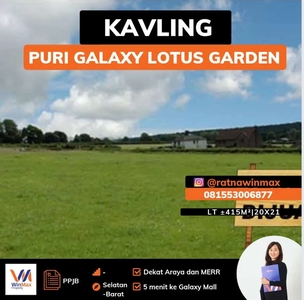 Dijual Kavling Murah di Puri Galaxy Lotus Garden