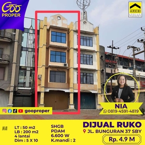 Dijual Ruko Jl. Bunguran Surabaya