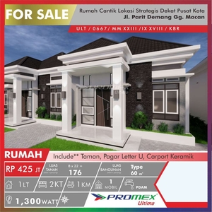 Dijual Rumah Cantik Dengan Design Modern DiKota Pontianak