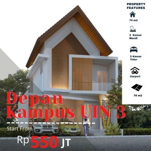 Dijual Rumah Kost Murah Depan Kampus UIN 3