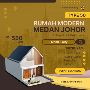 Dijual Rumah PESONA JOHOR SEHATI Medan