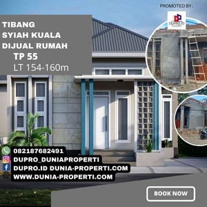 Dijual Rumah Tp 55 LT 154-160m Di Tibang, Syiah Kuala Banda Aceh