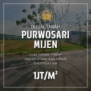 Dijual Tanah di Purwosari Mijen Semarang