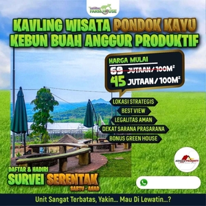 DIJUAL TANAH KAVLING WISATA LEGALITAS AMAN