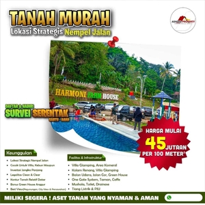 DIJUAL TANAH VILLA KEBUN DIBOGOR-PERIZINAN LENGKAP