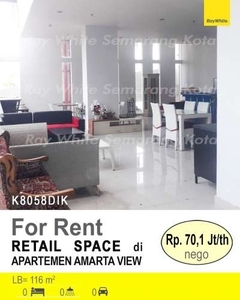 DISEWAKAN RETAIL SPACE DI APARTMENT AMARTA VIEW NGALIYAN K8058