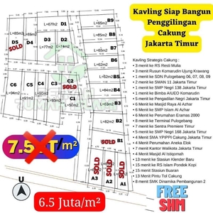 Diskon Tanah Kavling Strategis Penggilingan, Cakung, Jakarta Timur