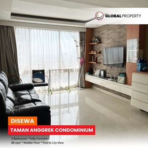 Good Condition, Fully Furnished 2 Bedroom Taman Anggrek Condominium