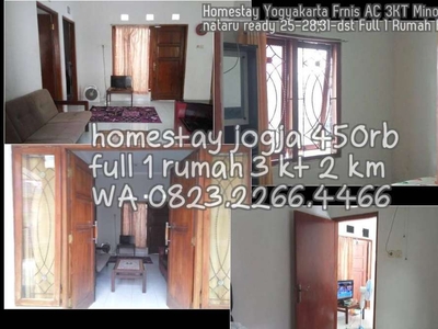 Homestay Yogyakarta Frnis AC 3KT Minom libur nataru ready 25-28,31-dst