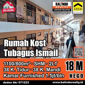 JUAL CEPAT RUMAH KOST JL TUBAGUS ISMAIL SAYAP DAGO