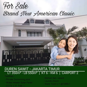 Jual Rumah mewah duren Sawit Jakarta Timur