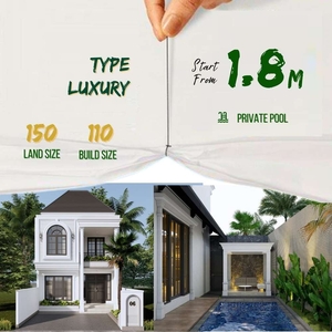 jual Rumah Private Pool Dekat Bandara Adisutjipto Berbah Sleman jogja