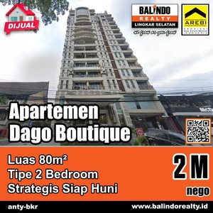 Jual / Sewa Dago Butik Apartment Bandung Utara