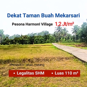 Mulai 1 Jt-an Per Meter Tanah Murah Dekat Taman Buah Mekarsari.