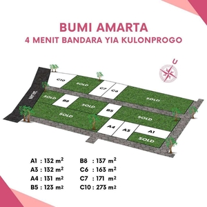 PROMO: Buy 1 Get 1 Tanah Kavling Jogja Dekat YIA, SHM Ready