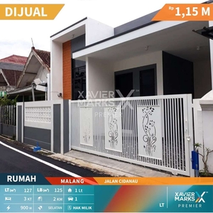 Rumah Baru Minimalis di Jalan Cidanau Kota Malang