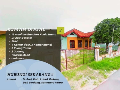 Rumah dan Tanah Luas Kuala Namu Lubuk Pakam