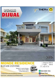 Rumah Dijual Cepat hook Full renovasi di Monde Residence