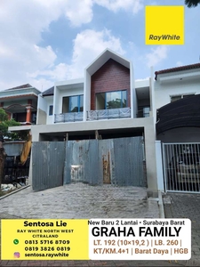 Rumah Graha Family Surabaya NEW Baru Scandinavian Desain 4+1 K.Tidur
