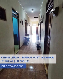 Rumah Kost 16 Kamar Tidur MURAH Di Kebon Jeruk Jakarta Barat