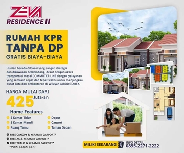 Rumah KPR depok 3jt all in gratis biaya-biaya sampai akad