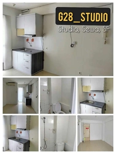 Sewa studio semi furnished apartemen Bassura City tower Geranium